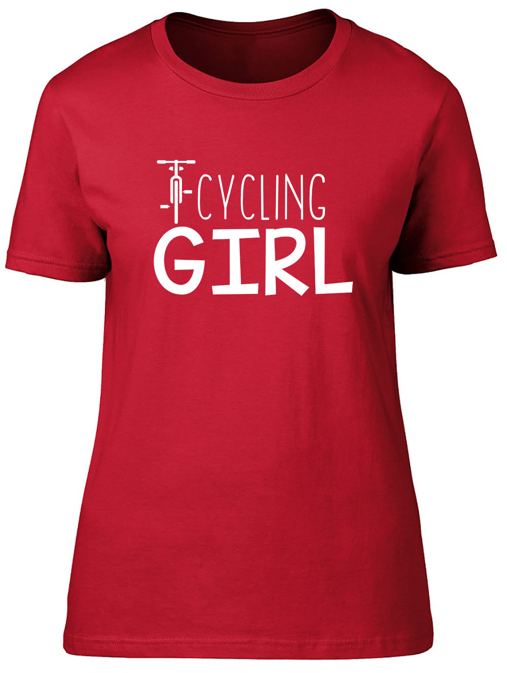 Cycling Girl Fitted Womens Ladies T Shirt eBay